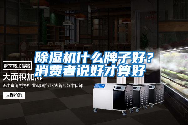 除濕機(jī)什么牌子好？消費(fèi)者說(shuō)好才算好