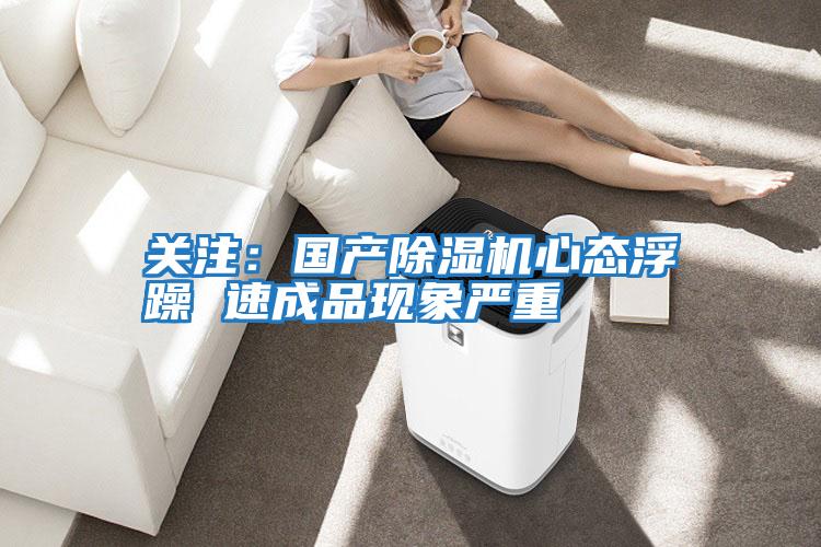 關(guān)注：國產(chǎn)除濕機(jī)心態(tài)浮躁 速成品現(xiàn)象嚴(yán)重