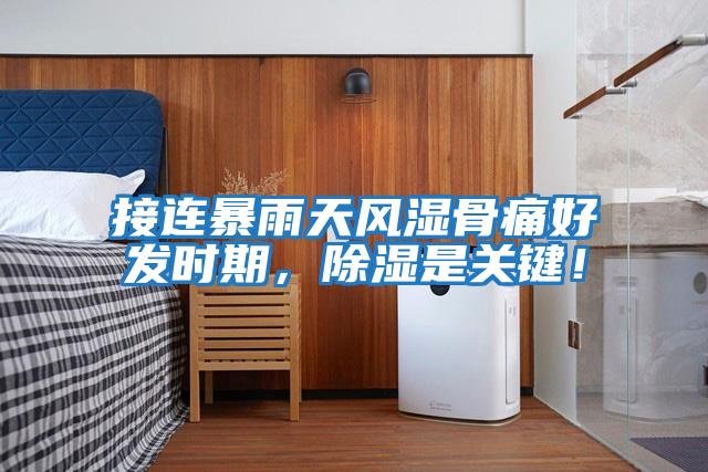 接連暴雨天風濕骨痛好發時期，除濕是關鍵！