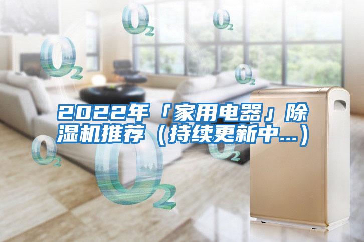 2022年「家用電器」除濕機推薦（持續更新中...）