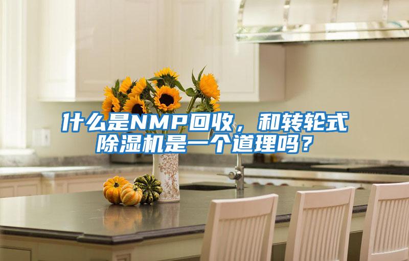 什么是NMP回收，和轉輪式除濕機是一個道理嗎？