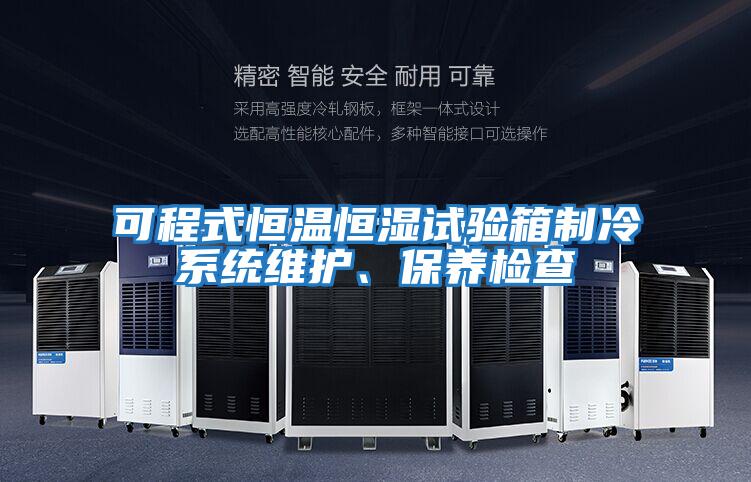 可程式恒溫恒濕試驗箱制冷系統維護、保養檢查