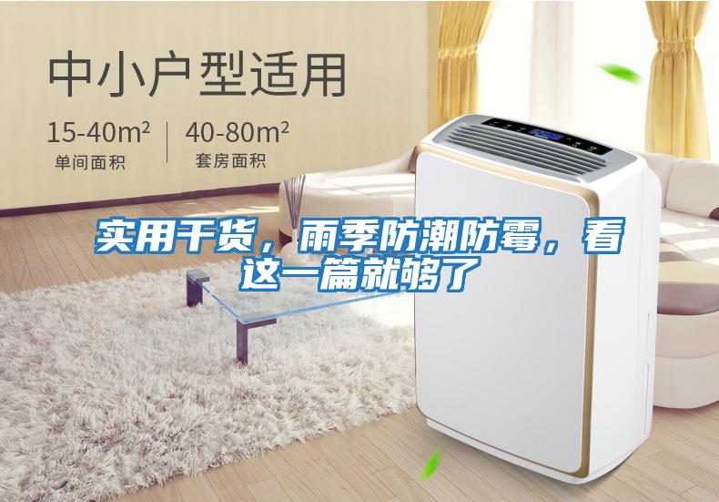 實(shí)用干貨，雨季防潮防霉，看這一篇就夠了