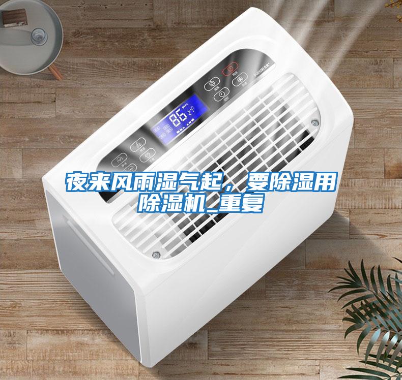 夜來風雨濕氣起，要除濕用除濕機_重復