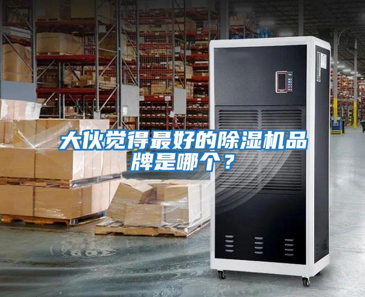 大伙覺得最好的除濕機品牌是哪個？
