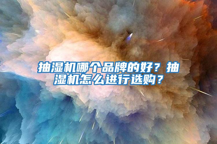 抽濕機哪個品牌的好?抽濕機怎么進行選購?