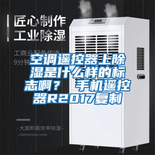 空調遙控器上除濕是什么樣的標志啊? 手機遙控器R2017復制