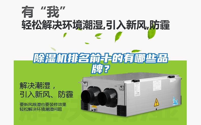 除濕機(jī)排名前十的有哪些品牌？