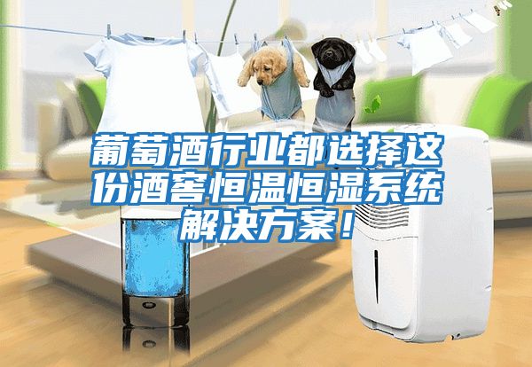 葡萄酒行業(yè)都選擇這份酒窖恒溫恒濕系統(tǒng)解決方案！