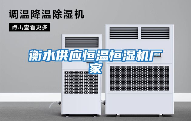 衡水供應(yīng)恒溫恒濕機(jī)廠(chǎng)家